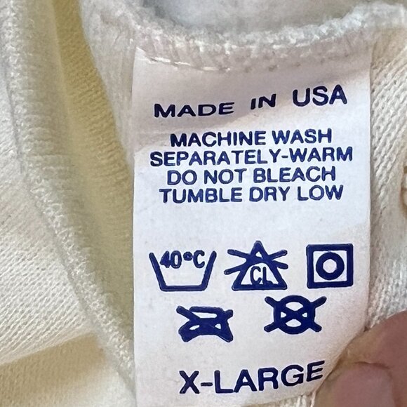 Vintage Pannill 70s Tulip Floral Sweatshirt Top Crewneck XL White Tulips - Picture 7 of 8